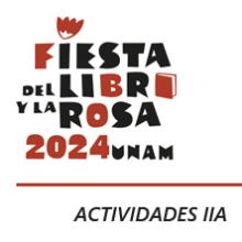 Fiesta del libro y la rosa 2024, actividades IIA