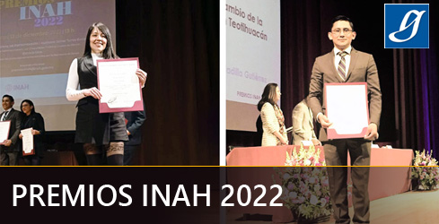 Premios INAH 2022, distingue a Claudia Cruz y Eliseo Padilla del posgrado en Antropología, UNAM 